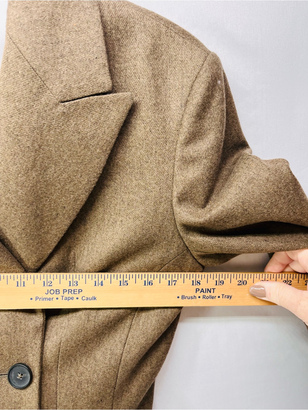 Brown Tailored Wool-Blend Blazer — image 7 of 8